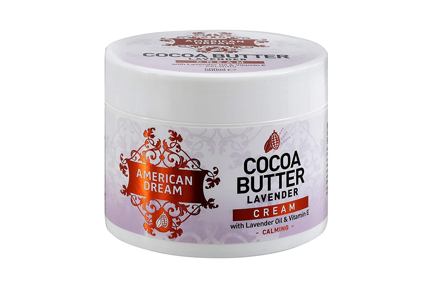 American Dream Cocoa Butter Lavender Cream infused with Lavender Oil & Vitamin E 500ml
