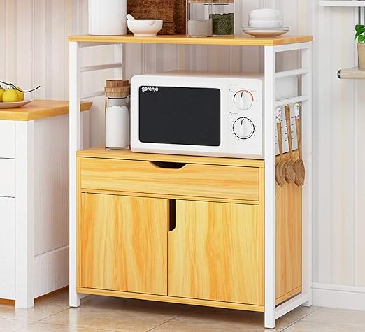 Estantes De Cocina, Dos Gabinetes De Nogal, Estantes De ...