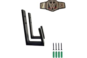 MOOYIYAN 2 Pcs Wrestling Belt Wall Display Holder,Championship Wall Mount Organizer, Mounted Belt Display for Wrestlers Championship Hanging, Durable and Easy to Install