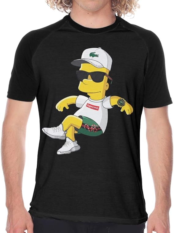 Amazon Co Jp 3dプリントシンプソンズ 2 柔らかい 快適 おしゃれ シンプル 野球 Tシャツ 半袖 メンズ 丸首 吸汗速乾 伸縮性 通気性 オシャレ ファッション スポーツ 個性的 スポーツ アウトドア 服 ファッション小物