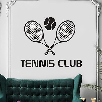 Quotes Wall Stickers Removable Vinyl Art Decal Sticker Tennis Club Racquet Sport Home Interior Decor Tennis