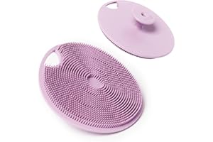 Boie USA Body Scrubber with Handle - Hygienic, Exfoliating Loofah Alternative - Feels Like Silicone Scrubber Gentle on Sensitive Skin, Hypoallergenic, BPA & Latex-Free, Made in The USA