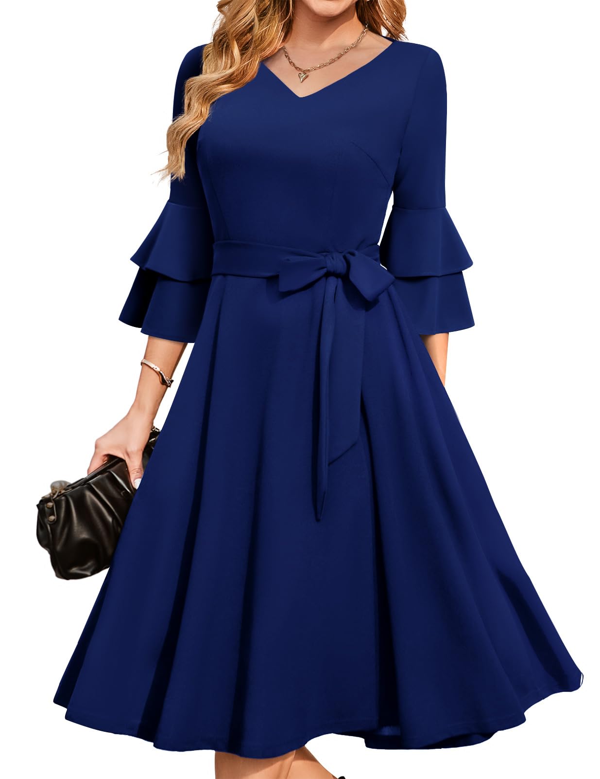 DRESSTELLS Women Cocktail Holiday Dress, 2024 Long