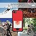 iPhone 5 5S SE Waterproof Case Compatible, ZVEproof IP68 iPhone SE 5S 5 Waterproof Shockproof Dirtproof Snowproof Screen Protector Cover for Snow Skiing Swimming (Red)