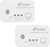 Kidde 2030-DCR Compact 10 Year CO Alarm with AA Batteries 2 Pack