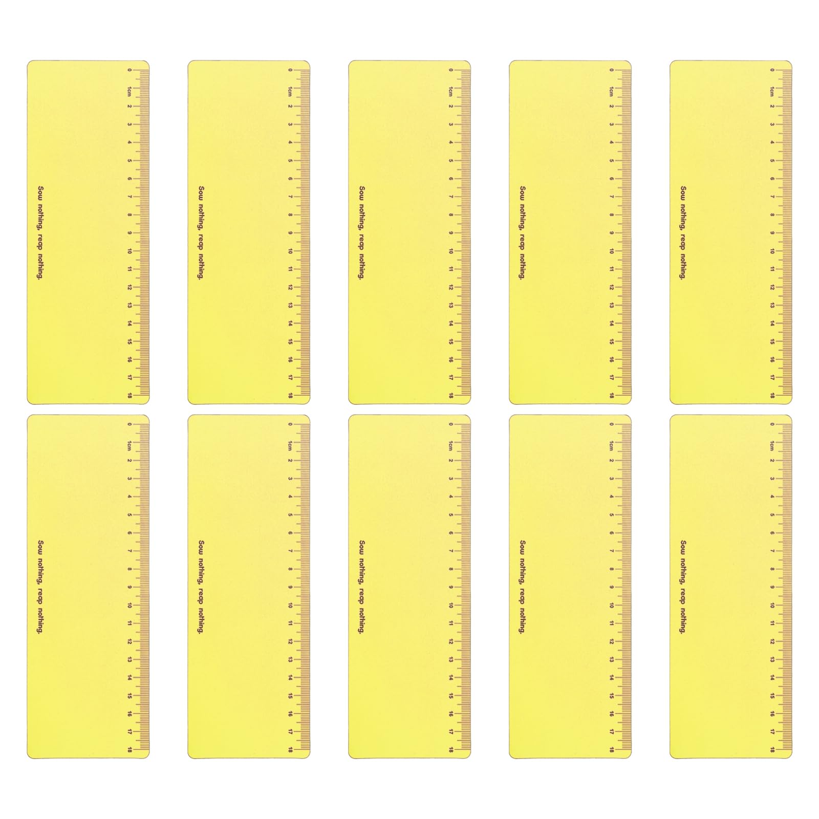 PATIKIL Guided Reading Strips, 10pcs Highlight Colored Overlay Bookmark Reading Tracking Ruler Teacher Teaching Supplies for Classroom, Yellow