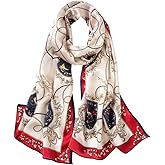 MEISEE 100% Mulberry Silk Long Scarf for Women Large Oblong Sunscreen Shawls Wraps Neck Headscarf Hair Wraps Gift Packed