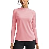 Cavva Thermal Shirts for Women Fleece Mock Turtle Necks Tops Long Sleeve Underwear Base Layer Cold Weather Warm