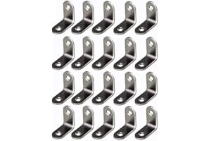 Heavy Duty 1/2" x 1/2" x 3/8" Corner Brace with Screws - 20 Pack