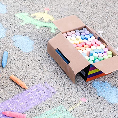 Yoobi Sidewalk Chalk Set 60 Piece Includes 20 Unique Colors Non