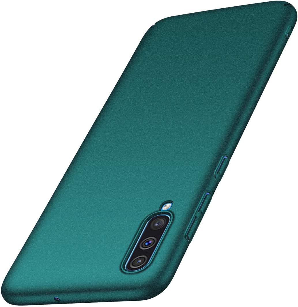 ACMBO for Samsung Galaxy A70 (2019) Case, [Sand Gravel Series] Ultra Thin Slim Fit [Anti-Drop] Shockproof Hard Plastic Phone Cases Cover Compatible for Galaxy A70, Gravel Green