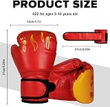 flintronic Kids Boxing Gloves 6oz Red Cartoon Training Sparring Gloves for Kids view 2