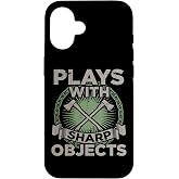 Funny Axe Throwing | Plays with Sharp Objects Ax Gift Case for iPhone 16