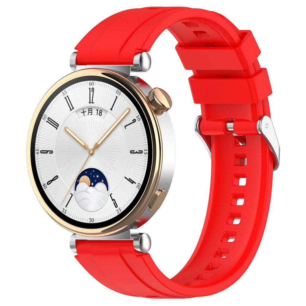 Tyogeephy Strap for Huawei watch GT4 41MM,18mm Soft Silicone Band Replacement compatible with Garmin Venu 3S/Forerunner 265S/Forerunner 255S/Venu 2S/vivomove 3s/vivoactive 4s
