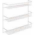 ClosetMaid 3-Tier Hanging Wall Mounted Metal Rack for Spices, Shelf Storage, Pantry Organization, Laundry, Kitchen, Bathroom,
