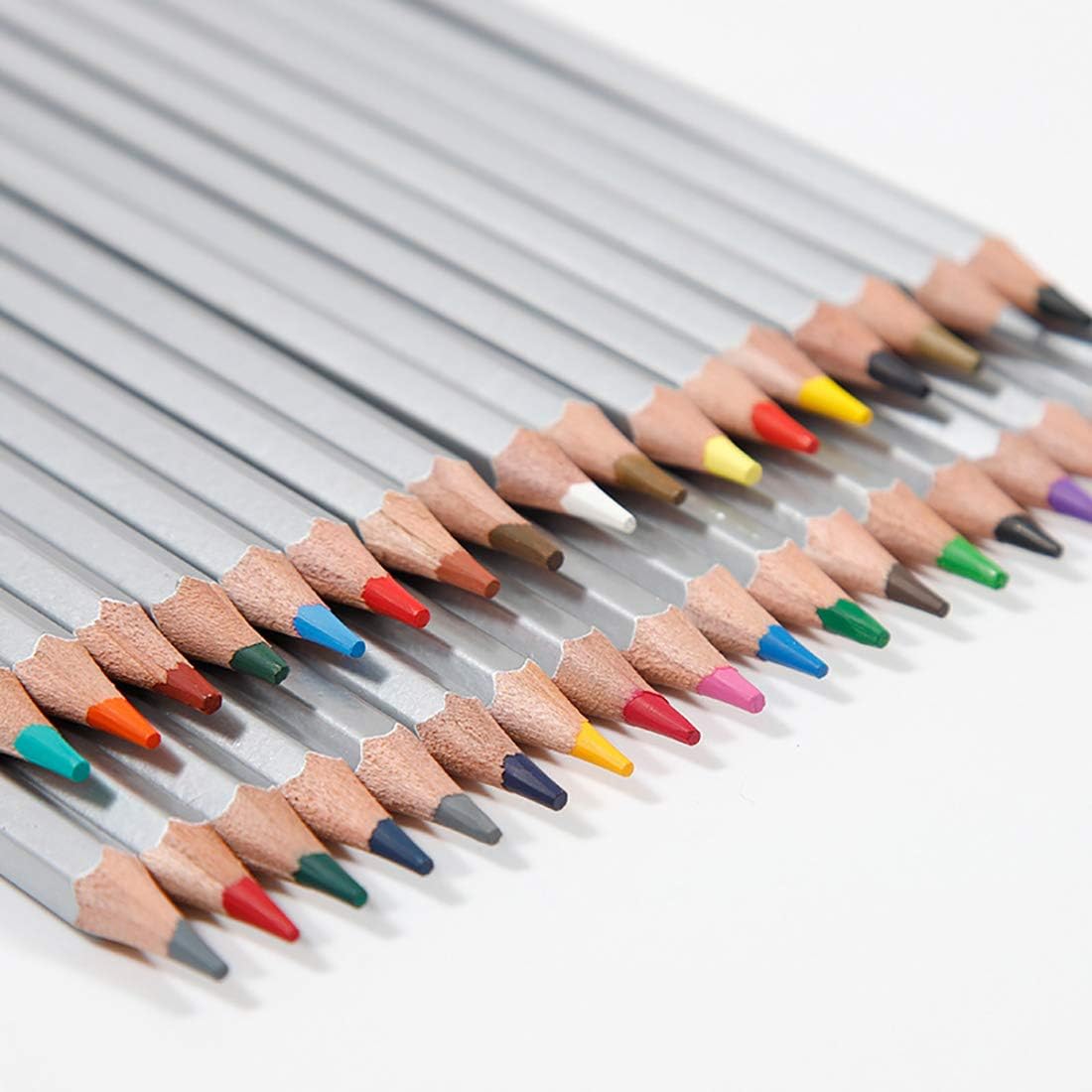 YaToy Coloured Pencils Set 72 in Metal Case, Soft Pencils Set for Adults Colouring Books, Children's school gift, Professional art
