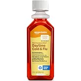 Amazon Basics Daytime Cold and Flu Relief, Non-Drowsy, Liquid Medicine, Original Flavor, 12 fl oz (Pack of 1) (Previously Care)