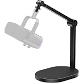 InnoGear Mic Stand Desk Max Load 2.64 lb Desktop Microphone Stand Boom Arm | for Fifine AM8 K669B Blue Yeti HyperX, Minimal Footprint, Fine-Tune Tension, Heavy Hold, 2.64 lb Weight Capacity