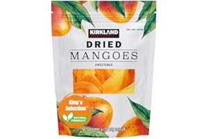 King's Selection x Kirkland Signature Sweetened Dried Mangoes - 35ounces (in Family Bundle packaging) – Sweet & Chewy Tropical Fruit Snack - Perfect for On-the-Go or Baking | Healthy | High Fiber | Antioxidant-Rich | Nutrient-Dense Superfood