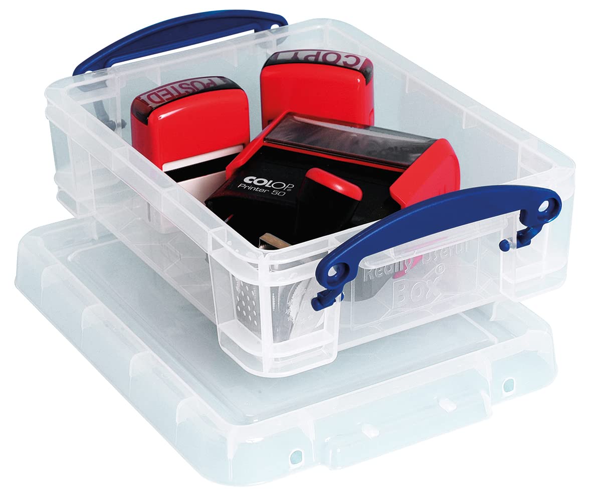 Really Useful Plastic Storage Box 1.75 Litre Clear — image 1