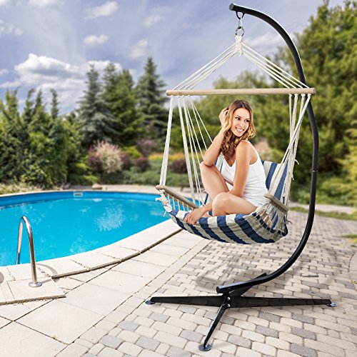 Sorbus Hammock Chair Stand Hanging Chair Stand Heavy Duty Steel