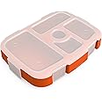 Bentgo® Kids Prints Tray with Transparent Cover - Reusable, BPA-Free, 5-Compartment Meal Prep Container with Built-In Portion Control for Healthy Meals At Home & On the Go (Sports)