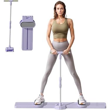 Machine à Ski Pliable – Appareil Fitness Cuisses Et Fessiers, Simulateur Ski Avec Pédales Antidérapantes Et Écran LCD