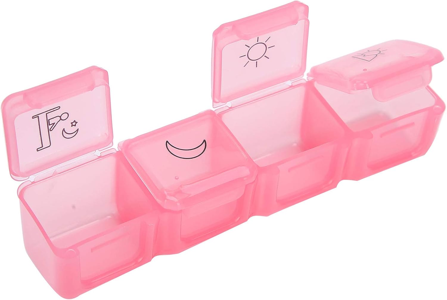Vitamin Container, Weekly Hygienic 7 Days Portable Capsule Organizer
