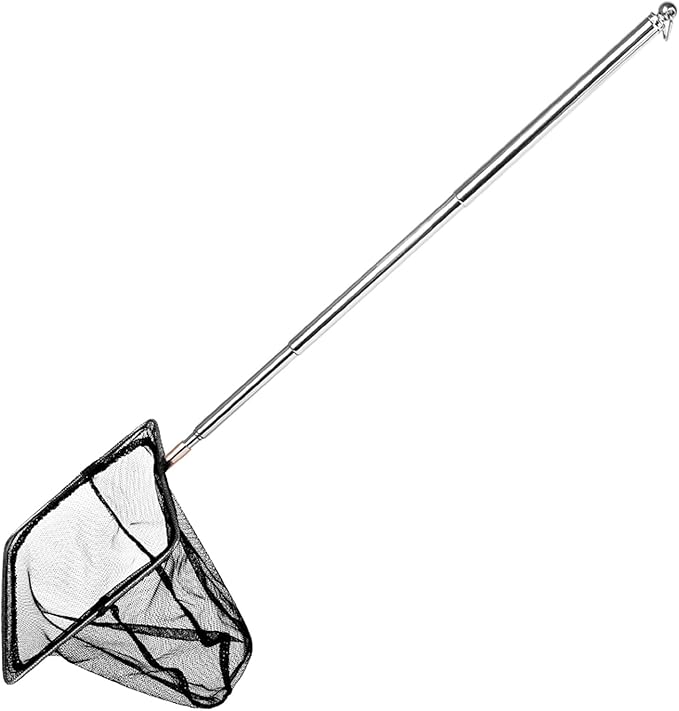 Teleskop Kescher Für Kinder 41-150cm - Edelstahl Insektennetz Mit Eimer