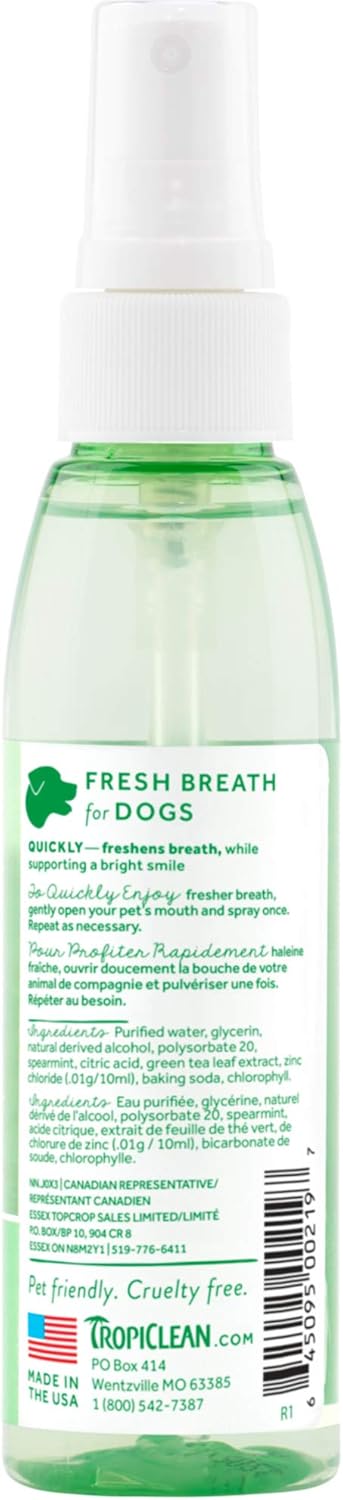 tropiclean fresh breath spray
