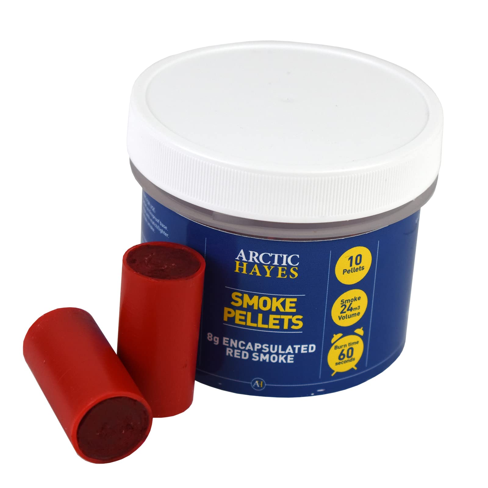 Arctic Hayes PH025C 8g Encapsulated Orange Smoke Pellets (Tub of 10)