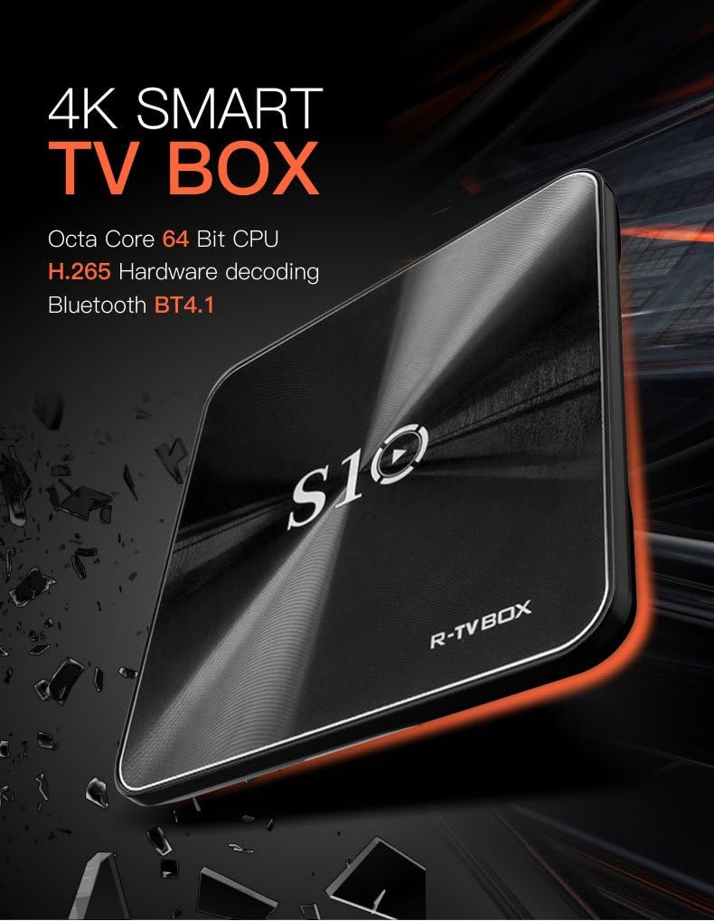 Omikai R-TV BOX S10 3G DDR4 RAM 32G ROM Amlogic S912 Android 7.1.2 Octa Core 4K UHD AC WiFi BT4.1 H.265 TV Box Media Player