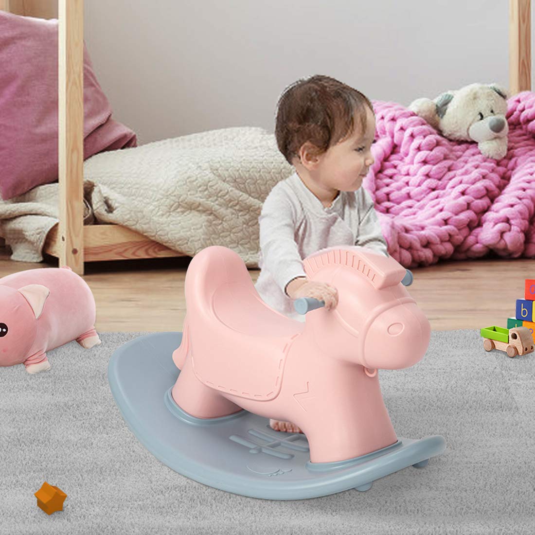 plastic rocking toys for toddlers