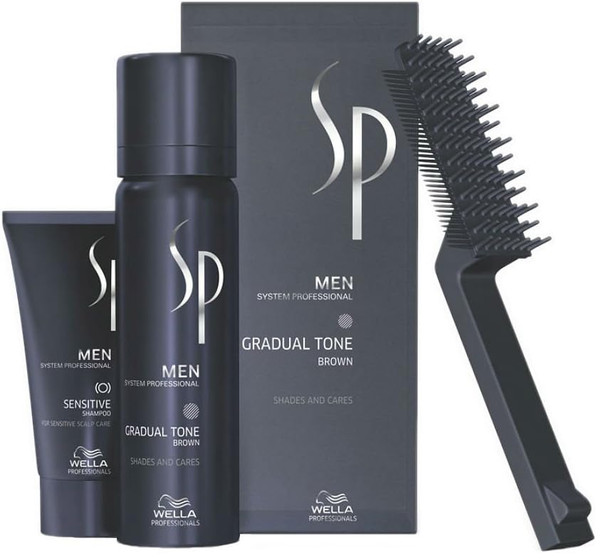 Wella System Professional Men Natural Shade Gradual Tone Brown 90ml Hair Color