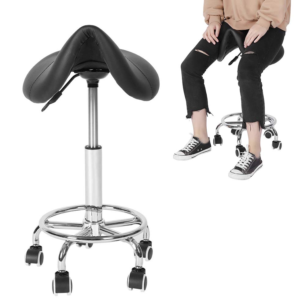 Sedia per scrivania con altezza regolabile, Sgabello ergonomico per la schiena per casa scuola ufficio, Arancione
