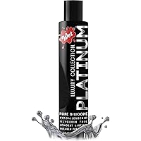 Wet Platinum Silicone Based Lube, 4.2 oz Bottle, Premium Personal Luxury Lubricant, Men, Women & Condom Compatible Water Resi