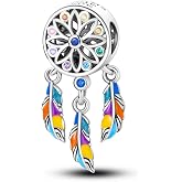 Hapour 925 Sterling Silver Charms for Bracelet Necklace Dangle Pendant Bead | Bear Charm, Elephant Zebra Cat Dream catcher Family Birthday European Jewelry Charm, For Women Mom