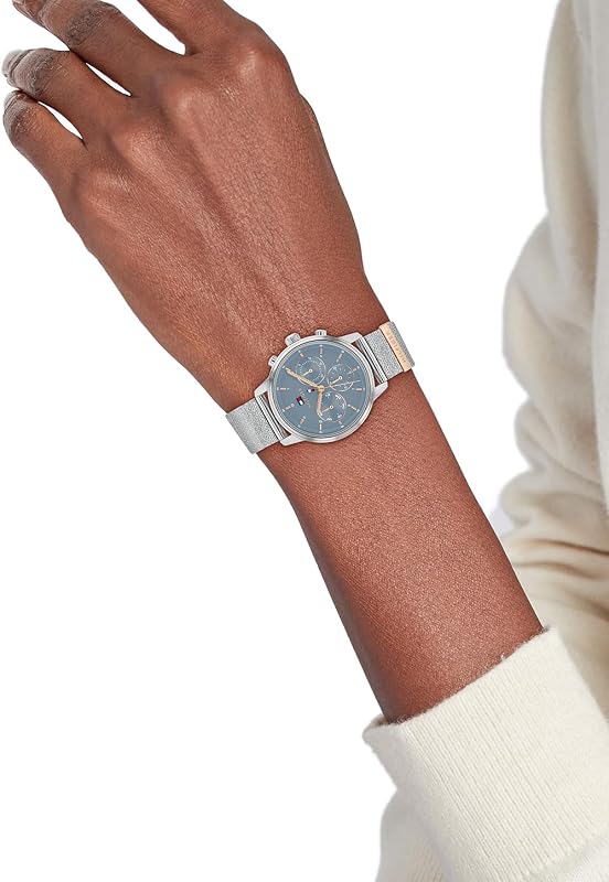 Multi Zifferblatt Quarz Uhr für Damen mit Roségoldfarbenes Edelstahlarmband - 1782807 — Foto 2 von 6