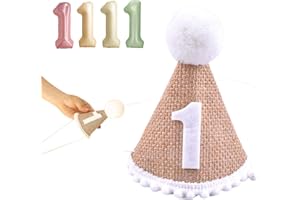 1PCS First Birthday Hat Boy Girl Celebration Photo Prop Cake Smash Party Decor