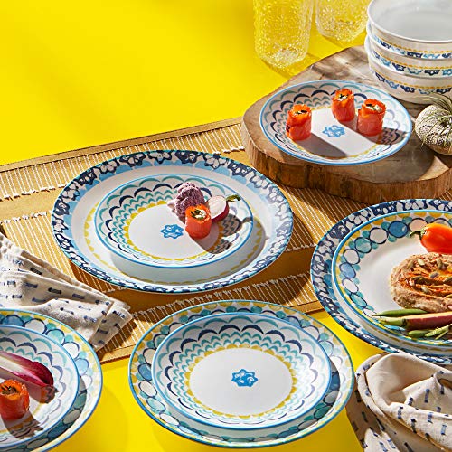 Corelle Chip Resistant Dinnerware Set, 18Piece, Boho Daydream The