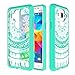 Galaxy On5 Case,Samsung Galaxy G550/G5500 Phone Case Clear with HD Screen Protector,AnoKe Scratch Resistant Mandala Cute Girls Women Thin Slim Fit Hard Phone Cover Cases for Samsung Galaxy On5 TM Mint