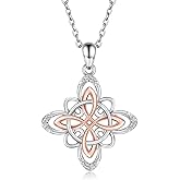 Witches Knot Necklace Sterling Silver Nudo de Bruja Plata 925 Original Wicca Pendant Jewelry Gifts for Women
