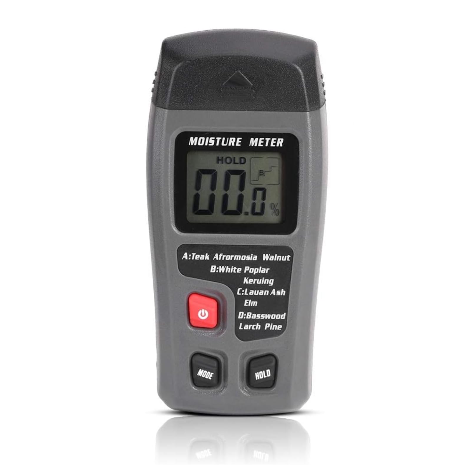 Nimomo Digital Wood Moisture Meter, Pin-Type Damp Meter Detector, Wood Humidity Detector Paper Humidity Tester Hygrometer Moisture Detector with 4 Modes for Wood, Firewood, Paper, Building Material
