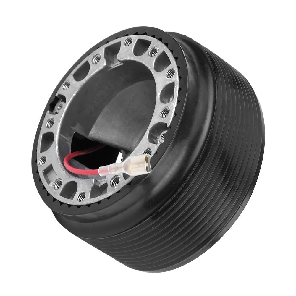 6 Hole Bolt Quick Removable Release Steering Wheel Hub Adapter Connector Snap Off Boss Kit Black Silver