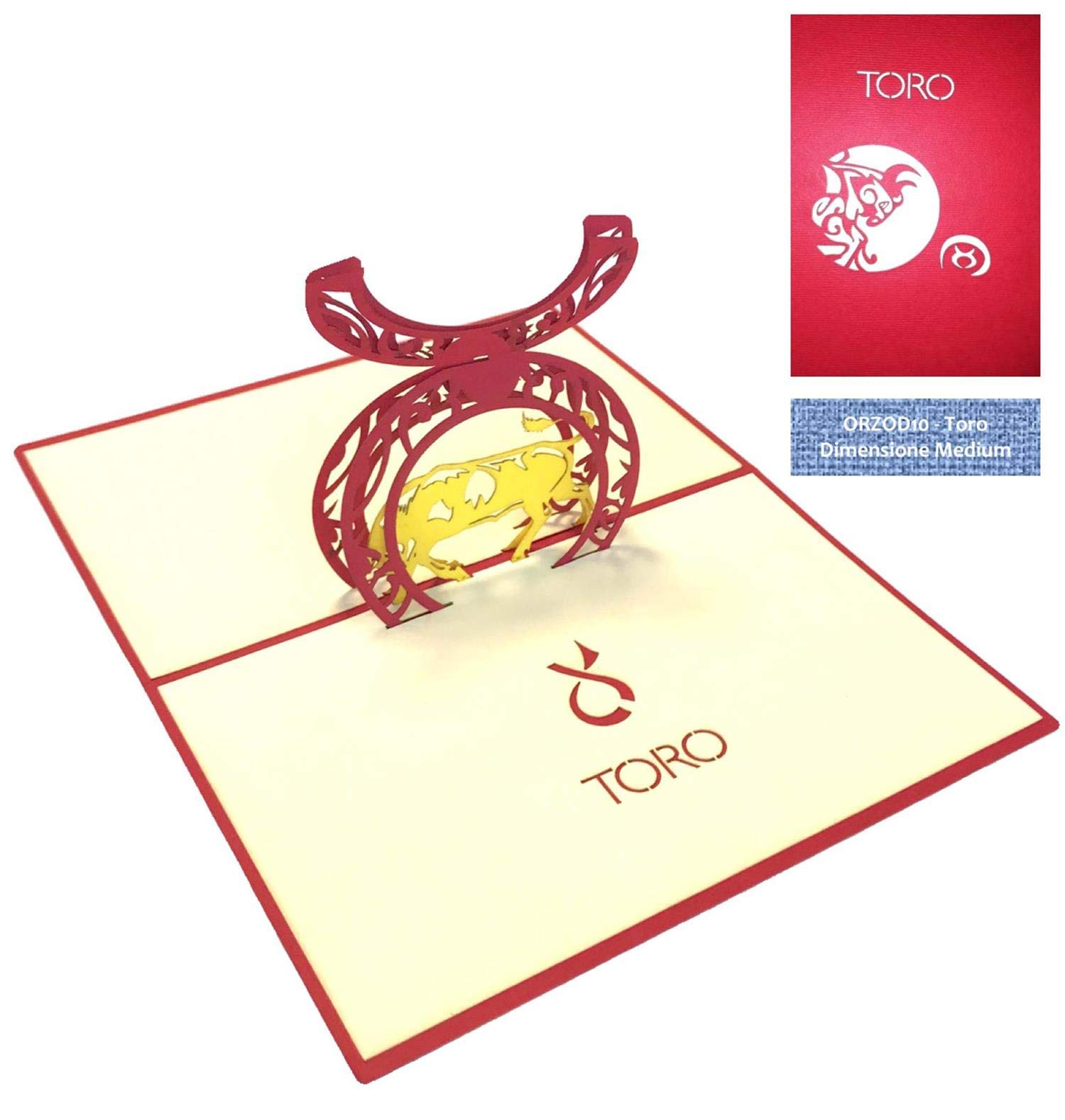 Zodiac Origami Greeting Card - Taurus