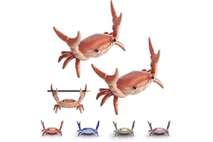 2Pack Crab Pen Holder Weightlifting Crabs Pencil Holder for Desk Funny Pen Stand Desk Decoration Accessories Pencil Holders O