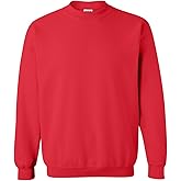 Heavy Blend Crewneck Sweatshirt, Color: Red, Size: Medium