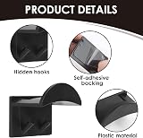 Kasoud 10PCS Adhesive Hat Hooks Wall Mounted Baseball Cap Holder No Drilling view 3