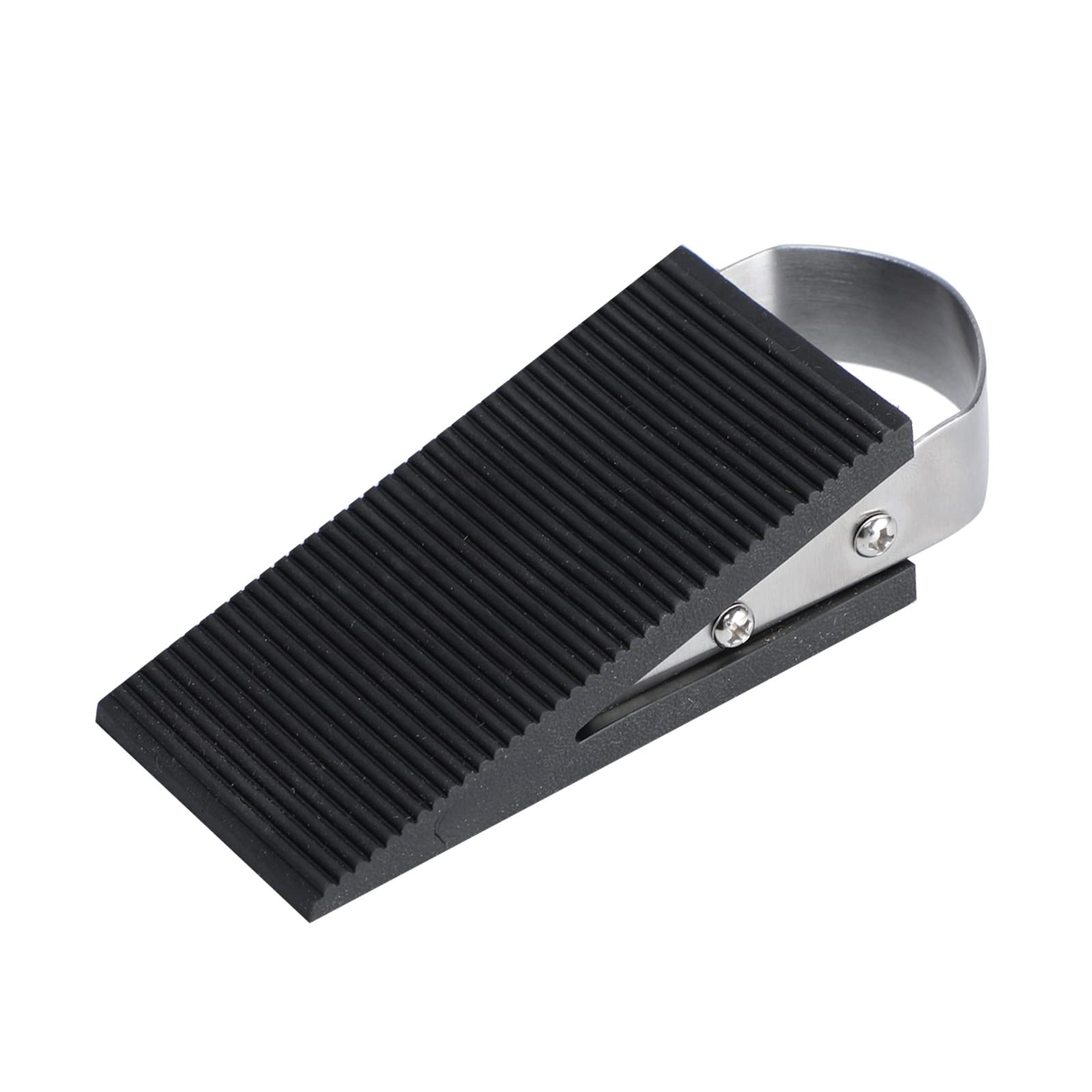 METALLIXITY Rubber Door Stop Wedge(120mm/4.72") 1Pcs, Rubber Door Wedge - for Door Carpet Floor Protectors, Black