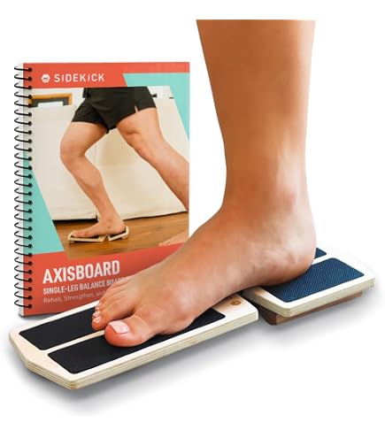 Planche D'Équilibre Unijambiste – Entraîneur De Cheville En Bois Antidérapant Pour Sport, Posture Et Rééducation